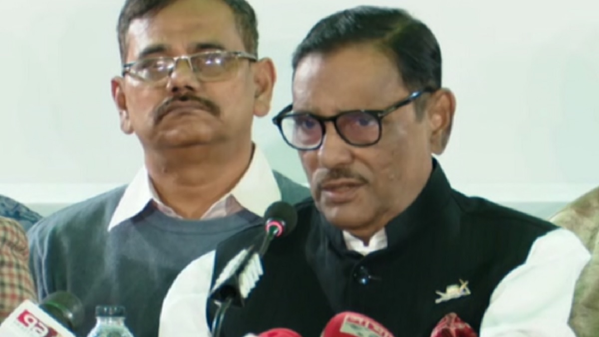 ২৪ ডিসেম্বর বিএনপিকে ঢাকায় গণমিছিল না করার অনুরোধ কাদেরের