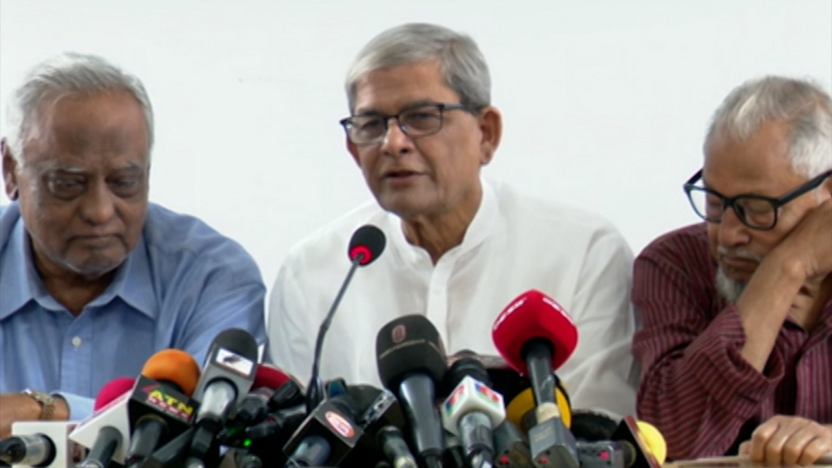 বঙ্গবাজারে আগুন লাগার পেছনে আ. লীগের প্রভাবশালীরা জড়িত: মির্জা ফখরুল