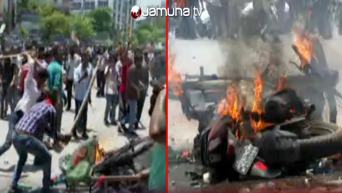 রাজধানীতে বিএনপির পদযাত্রায় হামলা ও ইটপাটকেল নিক্ষেপ