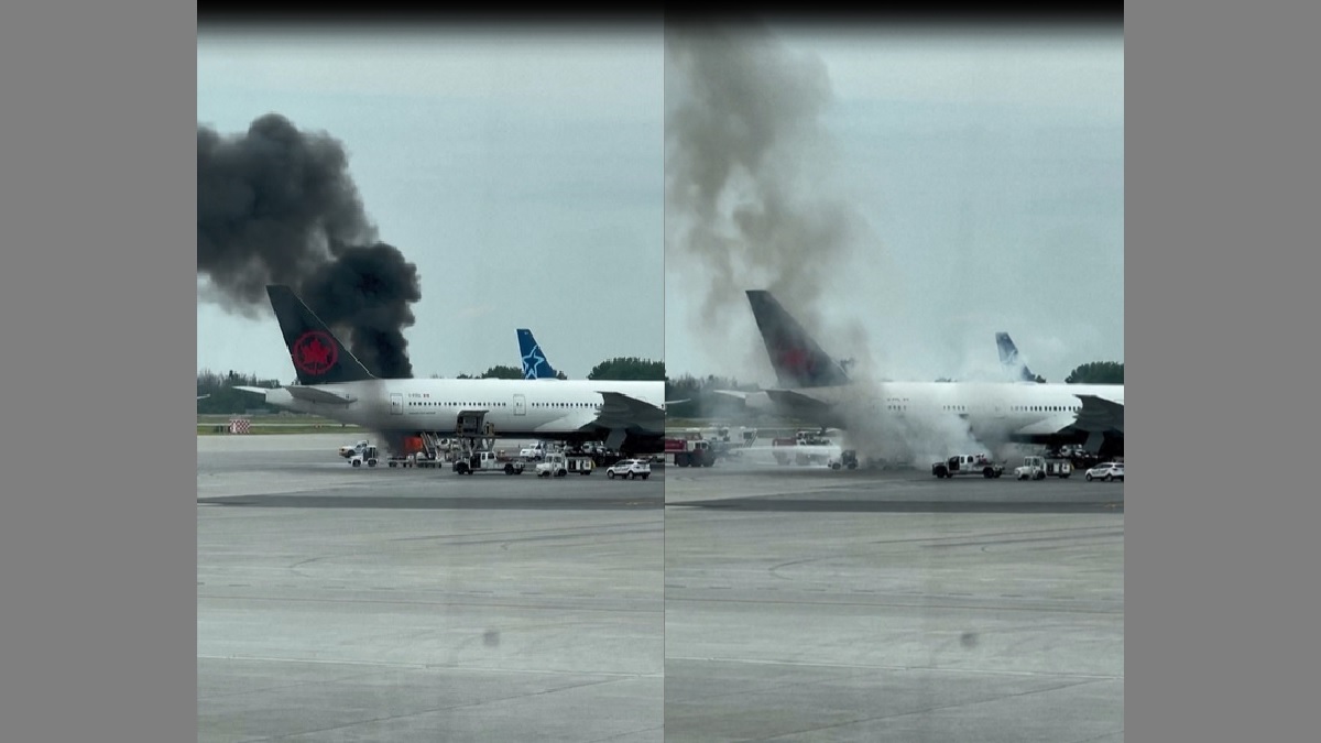 কানাডায় বিমানে অগ্নিকাণ্ড