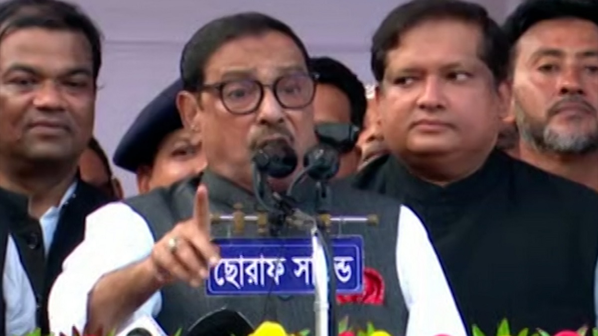আগে ট্রাম্পকে সামলান তারপর বাংলাদেশে আসেন: কাদের