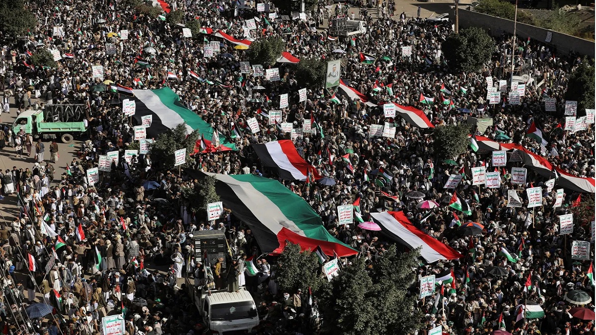 দেশে দেশে ফিলিস্তিনের সমর্থনে বিক্ষোভ