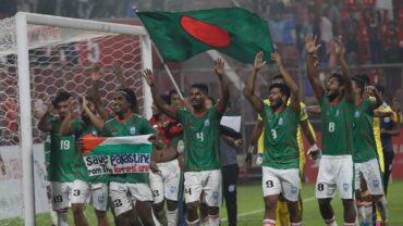 জয়ের পর ফিলিস্তিনকে বাঁচানোর আহ্বান বাংলাদেশের ফুটবলারদের