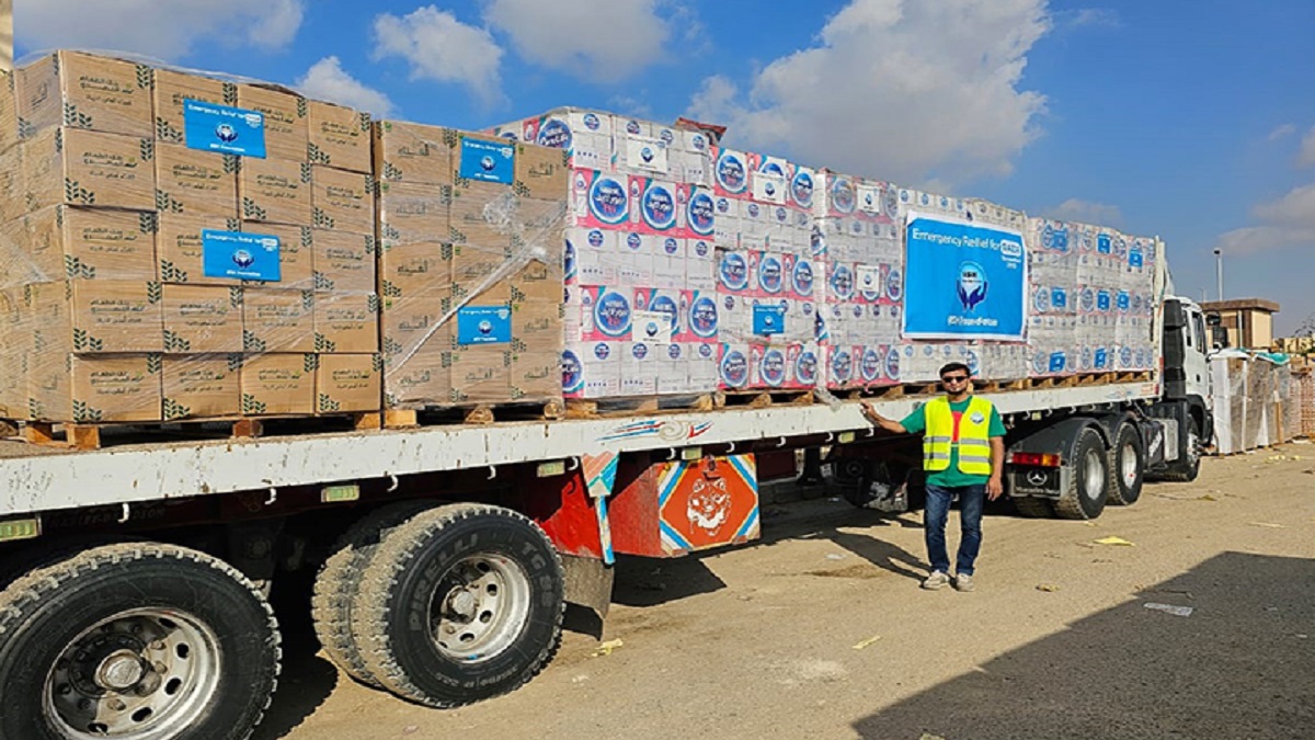 ফিলিস্তিনিদের জন্য সহায়তা নিয়ে মিশরে বাংলাদেশি যুবক