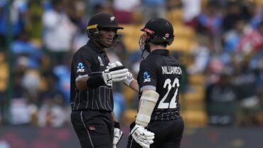 রবীন্দ্র-উইলিয়ামসনের ব্যাটে কিউইদের রান পাহাড়