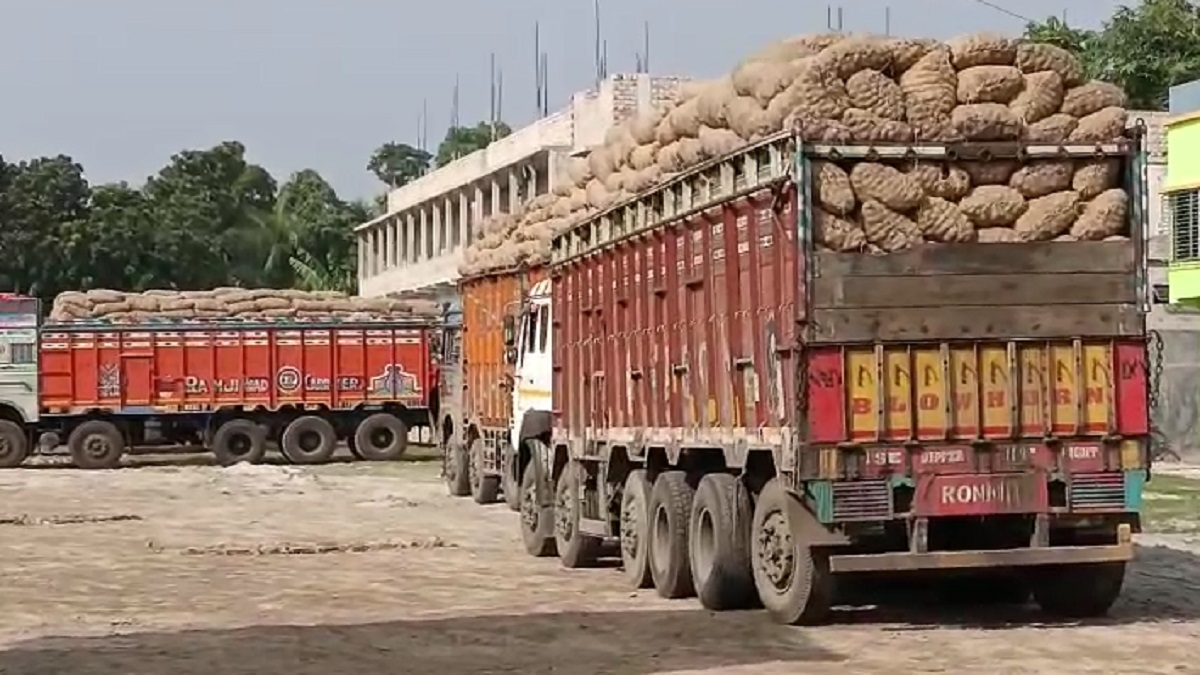 বাংলাদেশে রফতানিতে নিষেধাজ্ঞা: ট্রাকেই পচছে শত শত টন পেঁয়াজ, মাথায় হাত ভারতীয় ব্যবসায়ীদের