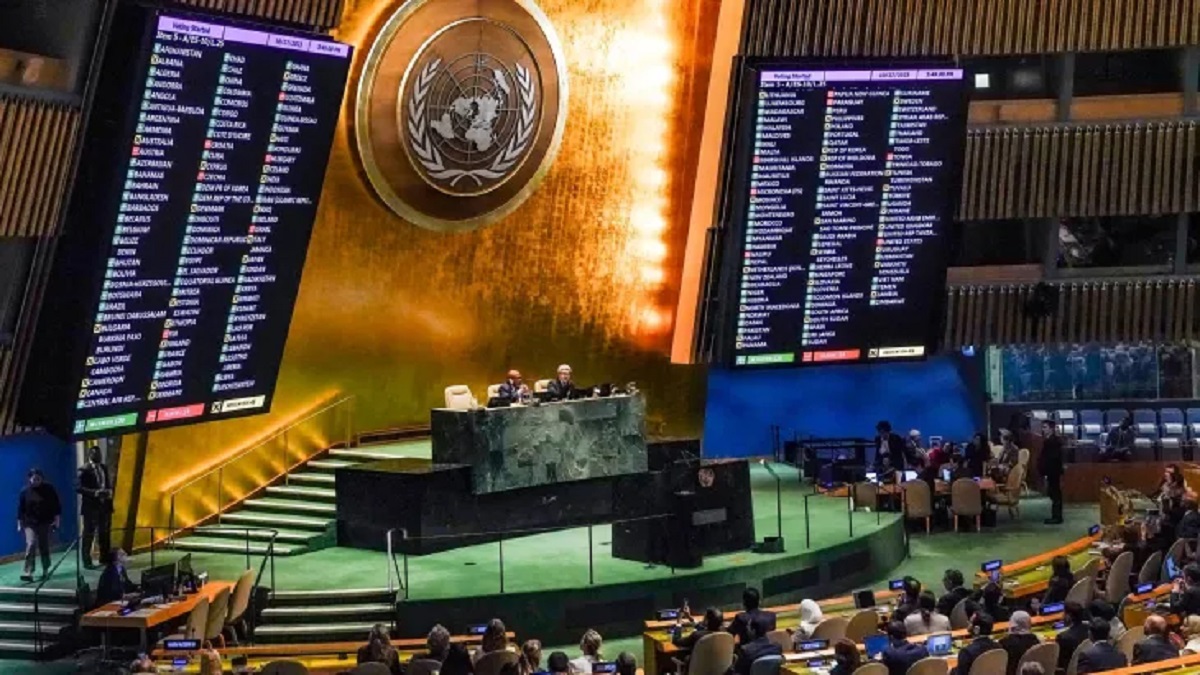 গাজায় যুদ্ধবিরতির প্রস্তাব পাস জাতিসংঘে