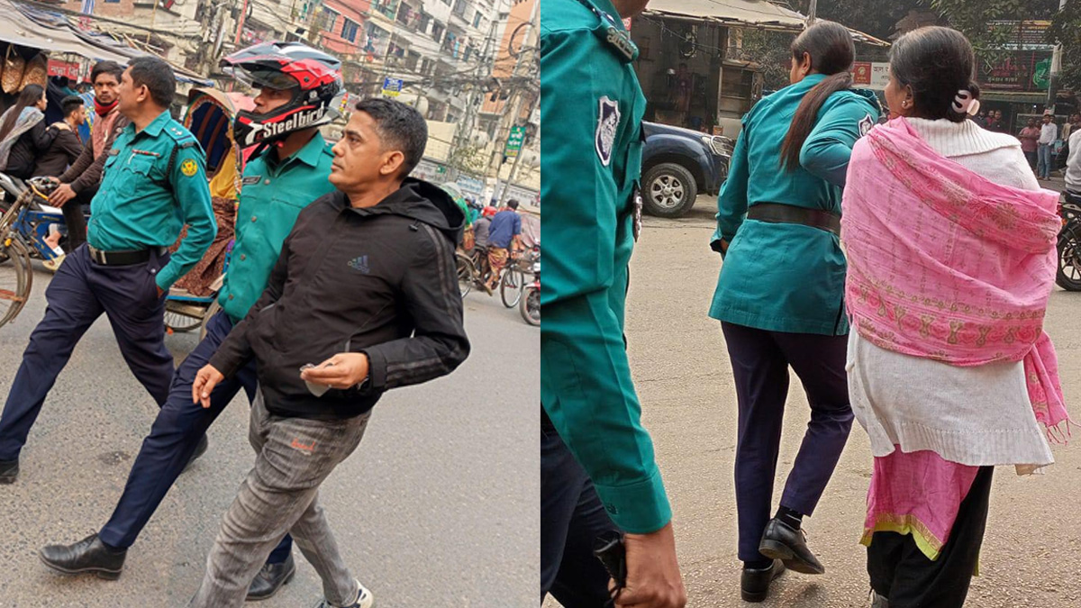 বিএনপির মিছিলে পুলিশের বাধা, আটক বেশ কয়েকজন