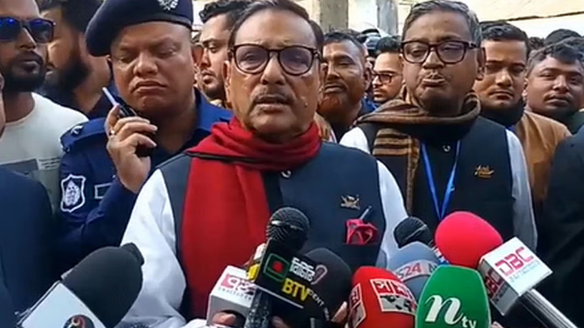 মানুষ স্বতঃস্ফূর্তভাবে ভোট দিচ্ছে: কাদের