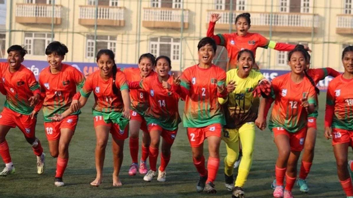 ফাইনালের ‘মহড়ায়’ ভুটানের জালে ৬ গোল বাংলাদেশের মেয়েদের