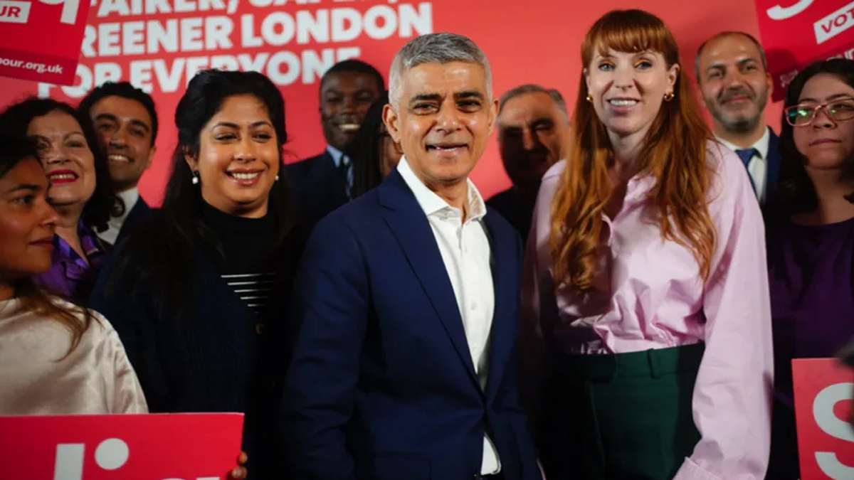 টানা তৃতীয়বারের মতো লন্ডনের মেয়র সাদিক খান