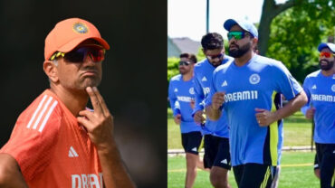 পাবলিক পার্কে অনুশীলনে ভারত, হতাশ দ্রাবিড়
