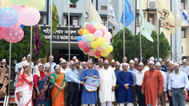 বর্ণাঢ্য আয়োজনে রাজশাহী বিশ্ববিদ্যালয়ের প্রতিষ্ঠাবার্ষিকী উদযাপিত