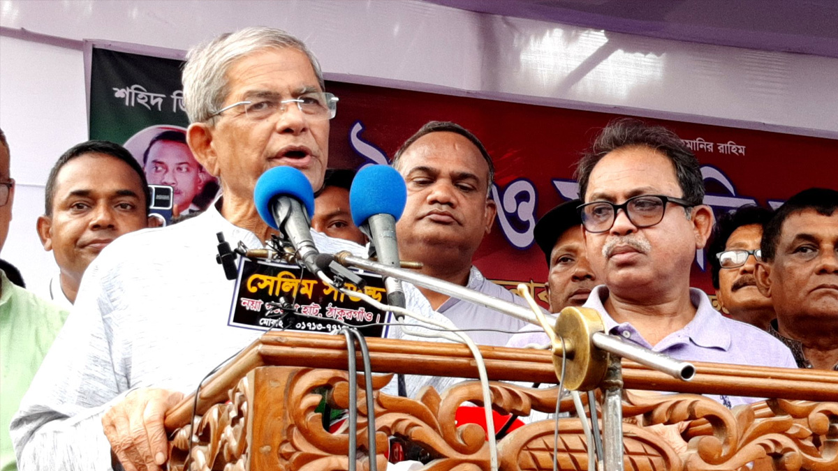 শেখ হাসিনার দোসররা দেশকে অস্থিতিশীল করার চেষ্টা করছে: মির্জা ফখরুল