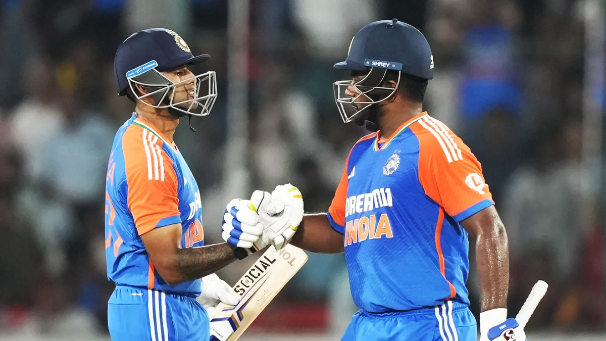 সঞ্জু-সুরিয়াকুমারের শতরানের জুটিতে বড় সংগ্রহের পথে ভারত