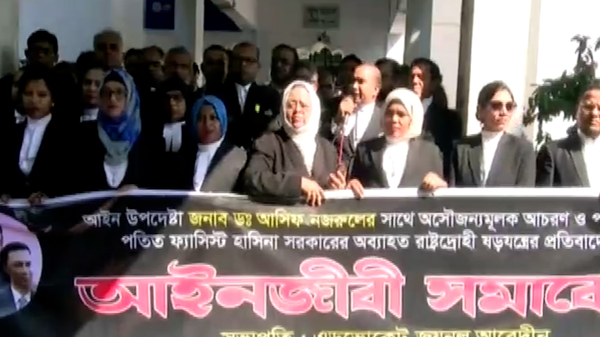 আসিফ নজরুলকে হেনস্তার প্রতিবাদ বিএনপিপন্থী আইনজীবী ফোরামের
