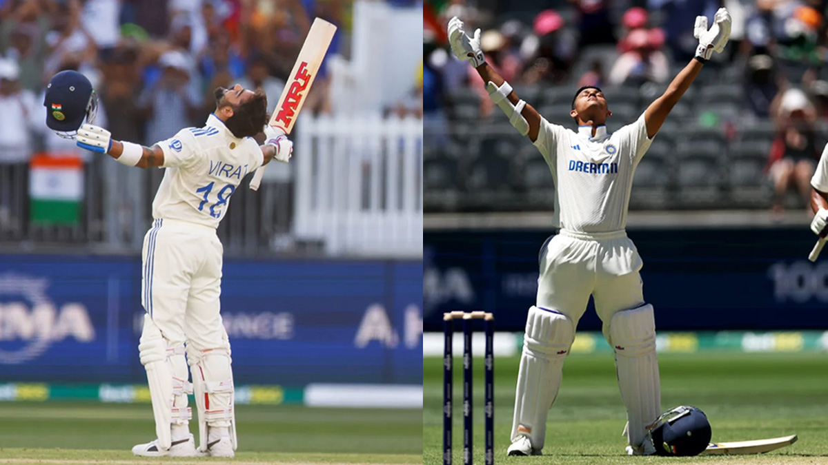 ভিরাট-জয়সওয়ালের সেঞ্চুরিতে পার্থ টেস্টে চালকের আসনে ভারত