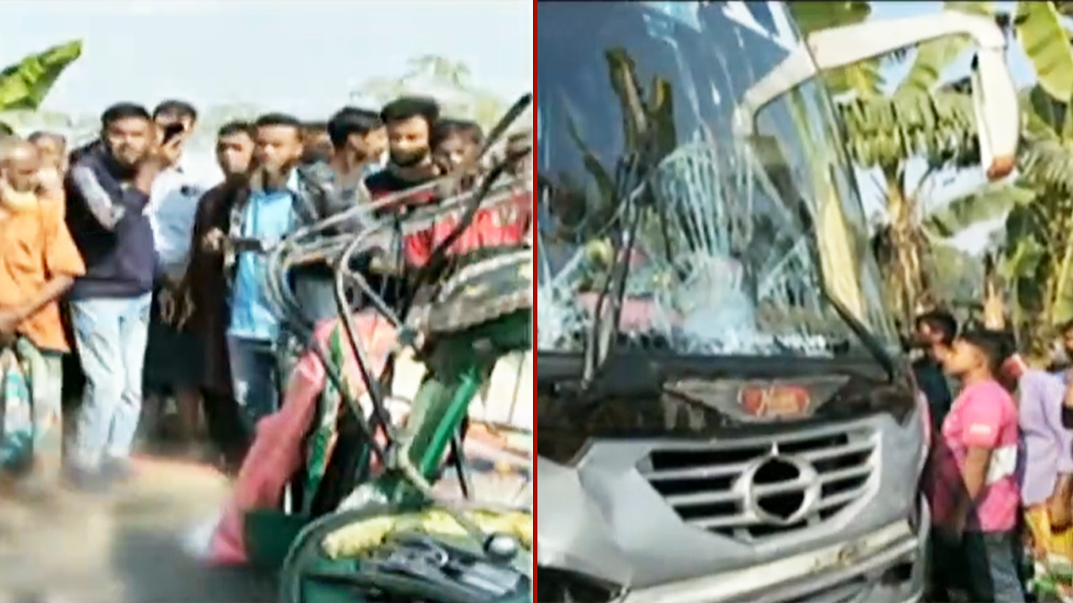 শেরপুরে বাস-সিএনজির মুখোমুখি সংঘর্ষে তিন নারীসহ নিহত ৬