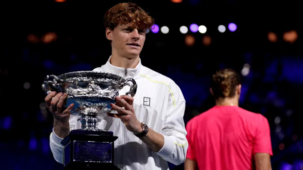 অস্ট্রেলিয়ান ওপেনে ব্যাক টু ব্যাক চ্যাম্পিয়ন সিনার