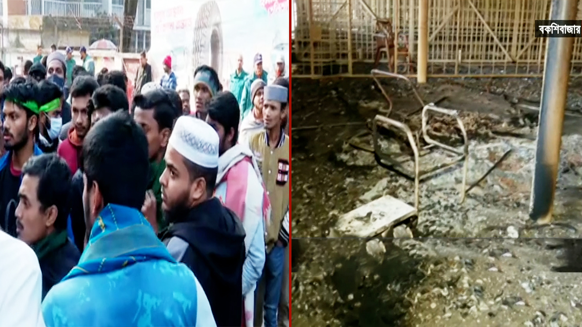 বিডিআর বিদ্রোহ মামলার শুনানি: এজলাস পুড়িয়ে দেয়া হয়েছে রাতেই, শিক্ষার্থীদের বিক্ষোভ