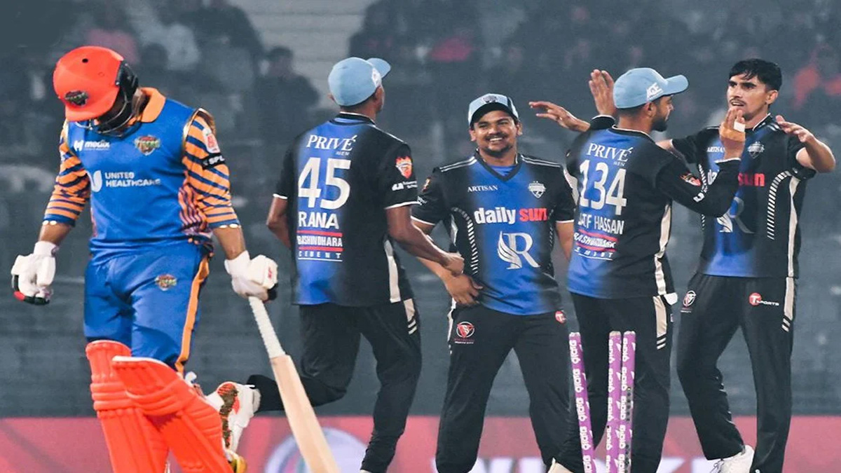 খুলনা টাইগার্সকে ৮ রানে হারিয়ে টানা ৭ জয় রংপুরের