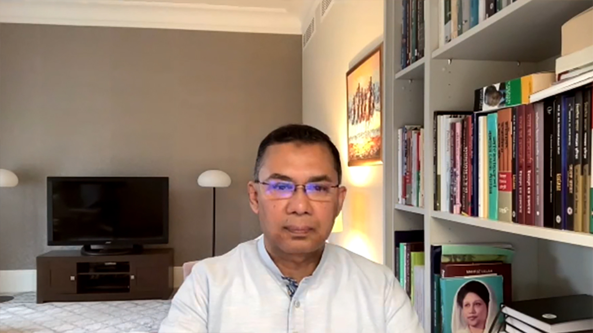 এখন ষড়যন্ত্র মোকাবেলা করে গণতন্ত্র-ভোটের অধিকার ফেরাতে সংকল্পবদ্ধ হতে হবে: তারেক