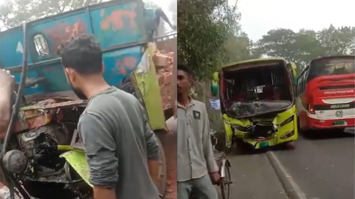 গোপালগঞ্জে বাস-ট্রলির সংঘর্ষে নিহত ১