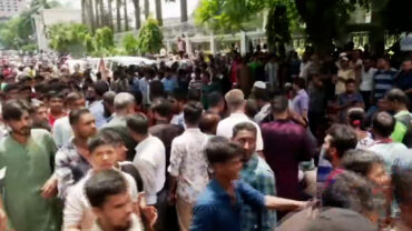 ব্লকেডে আটকা নগর ভবন, পঞ্চম দিনের মতো বিক্ষোভে ইশরাক সমর্থকরা