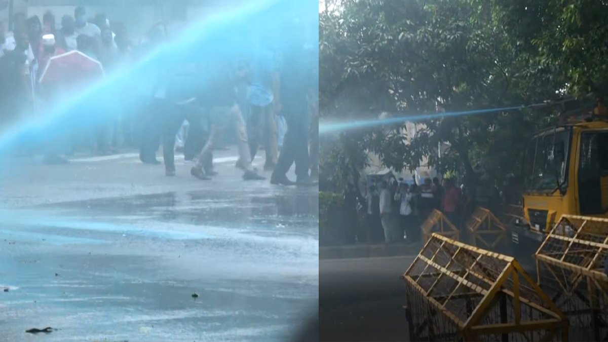 কাকরাইলে পুলিশের জলকামানে ছত্রভঙ্গ যমুনামুখী চাকরিচ্যুত বিডিআর সদস্যরা