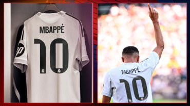 রিয়াল মাদ্রিদের দশ নম্বর জার্সিতে মাঠে নামবেন কিলিয়ান এমবাপ্পে