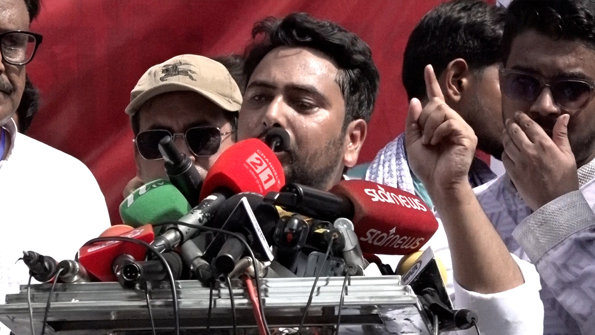 আমাদের সীমান্ত আমরাই রক্ষা করবো: চাঁপাইনবাবগঞ্জে নাহিদ