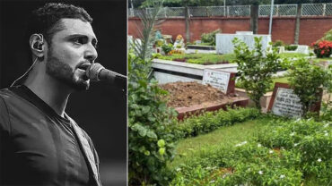 বাবা জসীমের কবরে সমাহিত হলেন ছেলে রাতুল