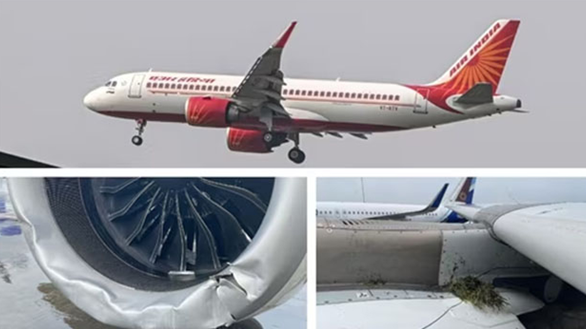 মুম্বাইয়ে অবতরণের সময় এয়ার ইন্ডিয়ার জেট  রানওয়ে থেকে বিচ্যুত