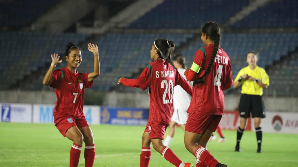 তুর্কমেনিস্তানের জালে বাংলাদেশের গোল বৃষ্টি, তিন ম্যাচ জিতেই এশিয়া কাপে আফিঈদারা