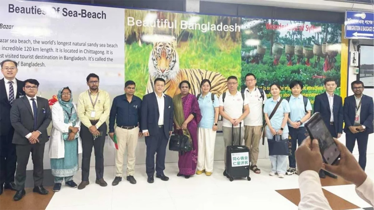 ঢাকায় চীনের জরুরি মেডিকেল টিম