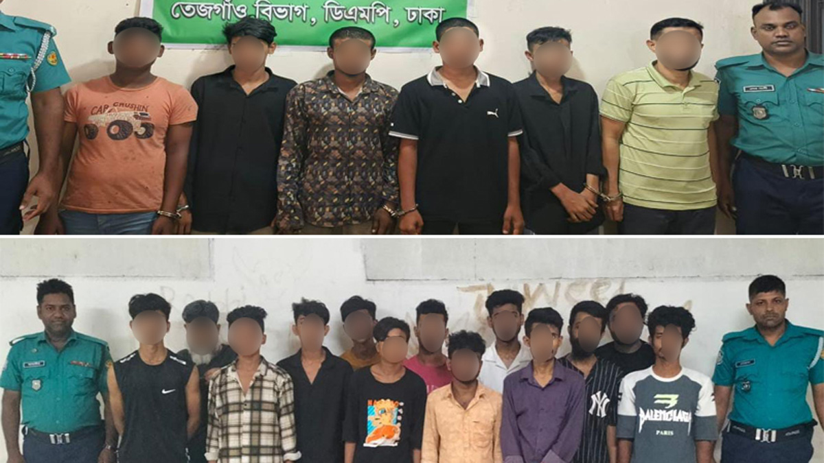 মোহাম্মদপুর-আদাবরে বিশেষ অভিযান, গ্রেফতার ২১