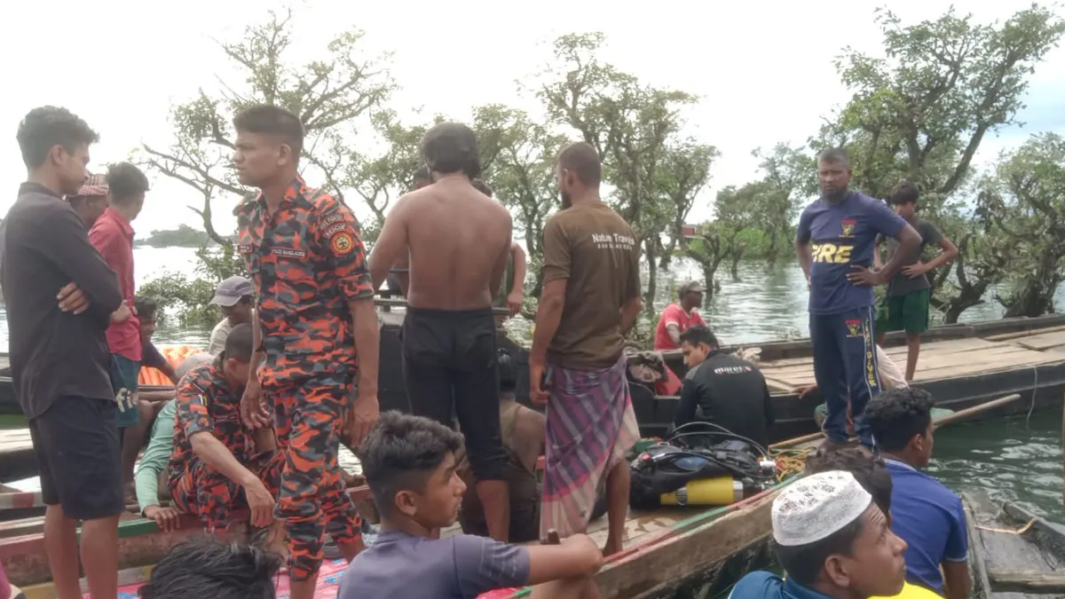 টাংগুয়ার হাওরে নৌকা থেকে পড়ে শিশু নিখোঁজ