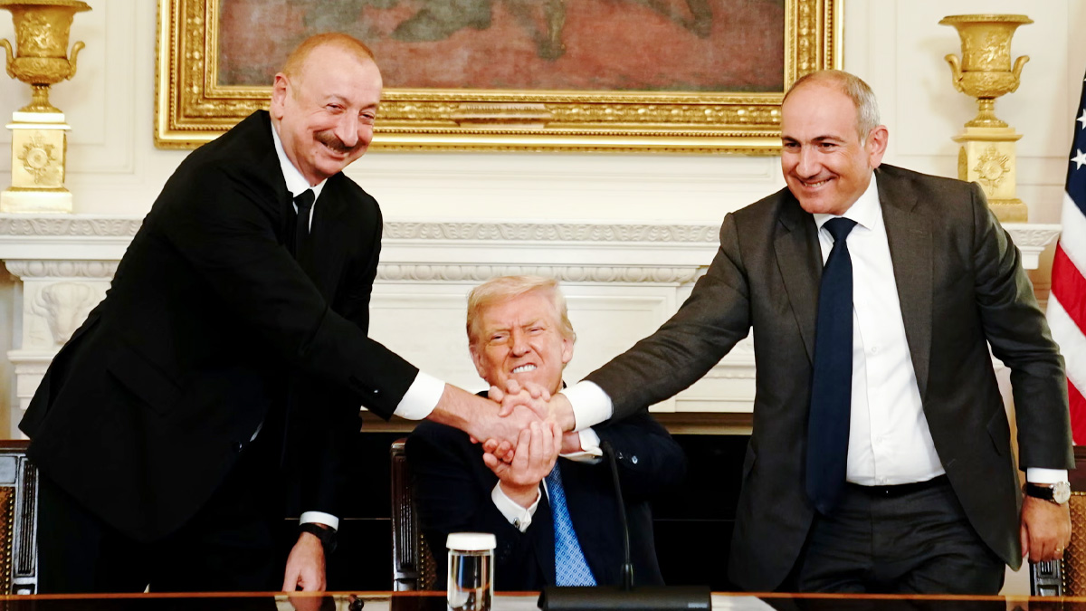 আর্মেনিয়া-আজারবাইজান ঐতিহাসিক শান্তিচুক্তি স্বাক্ষর