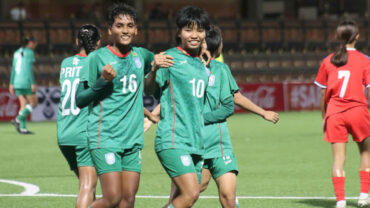 নেপালকে ৩-০ গোলে হারালো বাংলাদেশ