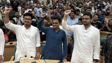 ডাকসুর ভিপি সাদিক, জিএস ফরহাদ ও এজিএস মহিউদ্দীন