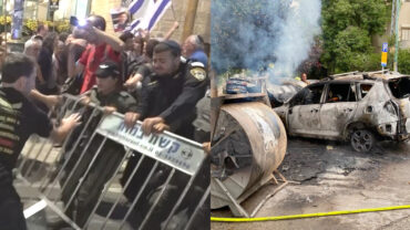 গাজা দখল পরিকল্পনা: নেতানিয়াহুর বাড়ির সামনে আগুন জ্বালিয়ে বিক্ষোভ